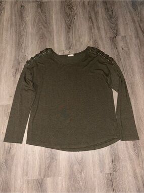 Ardene | Green Braided Longsleeve